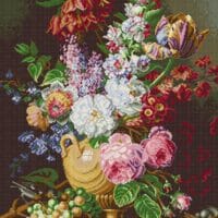 Aranjament floral - kit broderie de mână