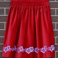 Fustă brodată