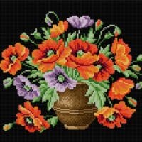 Vară de foc - kit broderie de mână