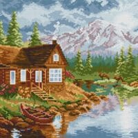 Liniștea înserării - kit broderie de mână