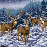 Prima zăpadă - kit broderie de mână